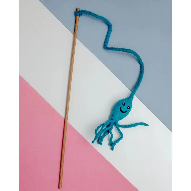 Octopus Cat Teaser Wand Toy