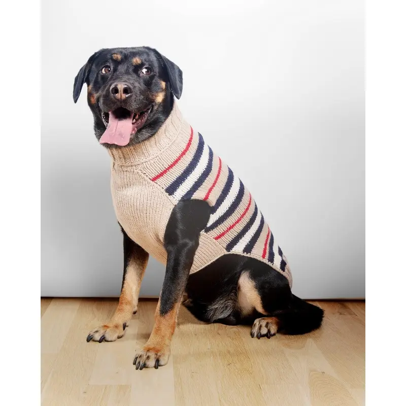Bentley Alpaca Stripe Wool Dog Sweater (FINAL SALE)