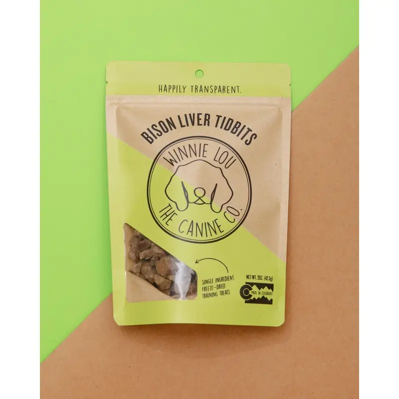 Bison Liver Tidbits Freeze-Dried Dog Treats