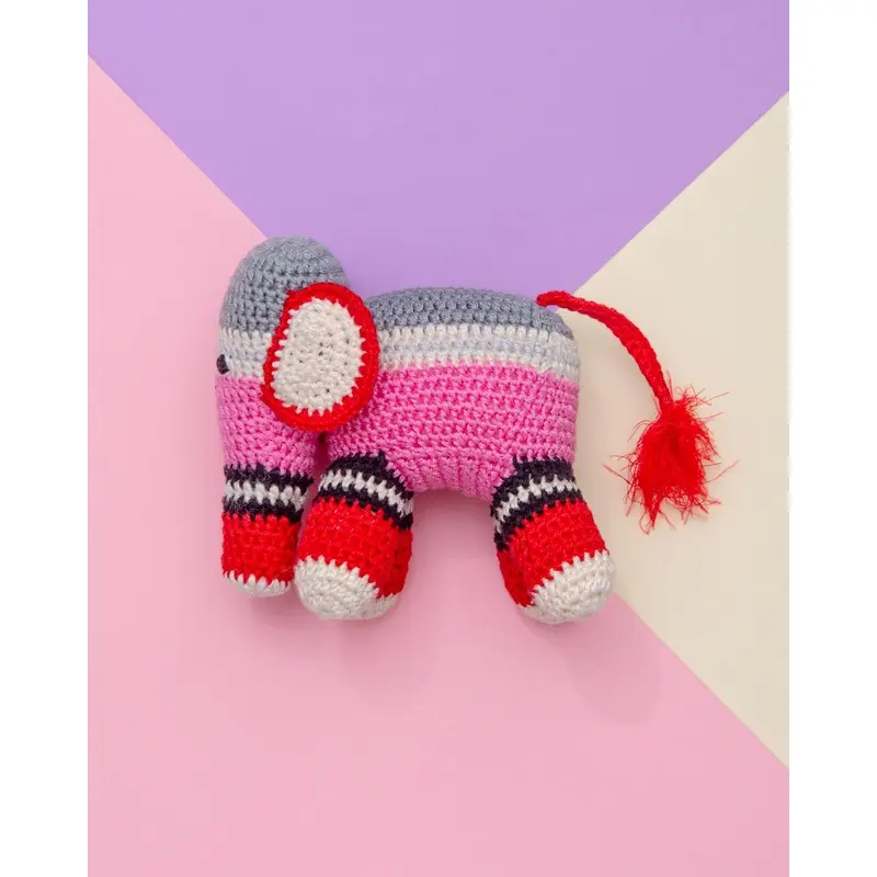 Hand Crochet Elephant Dog Toy