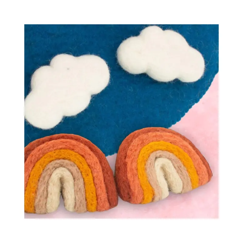 Autumn Rainbow & Cloud Catnip Toy (2-Pack) (Made in the USA)