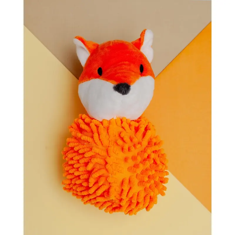 Fox Squeaky Spiker 2-in-1 Dog Toy