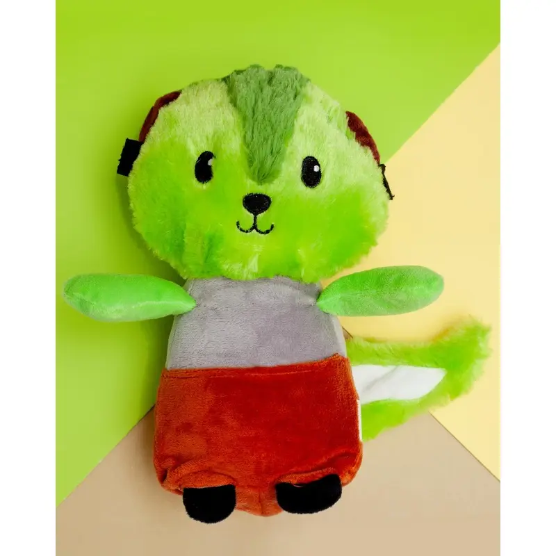 Frankenstein Skunk Squeaky Plush Dog Toy