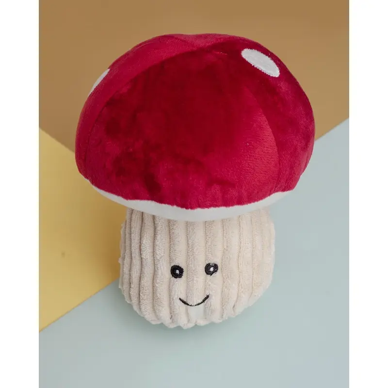 Mushroom Squeaky Plush Dog Toy