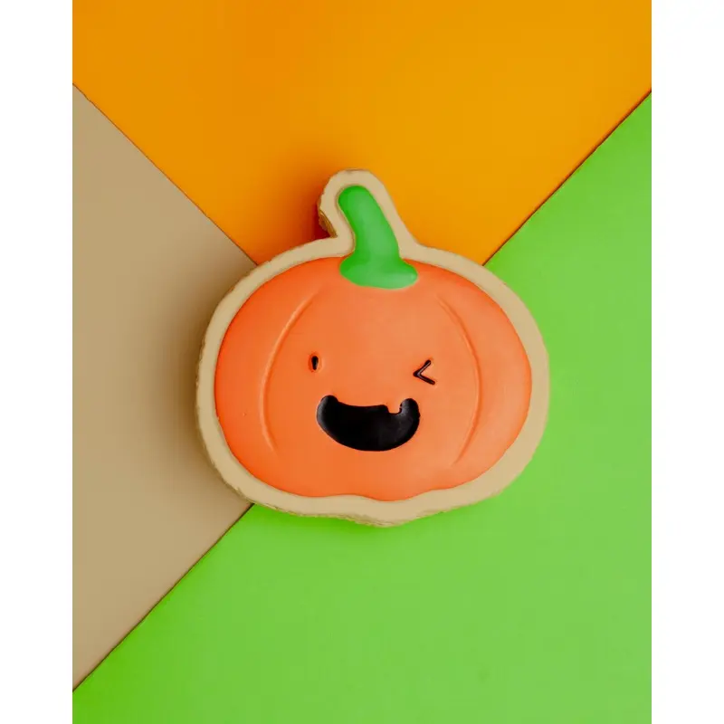 Pumpkin Cookie Latex Squeaky Dog Toy