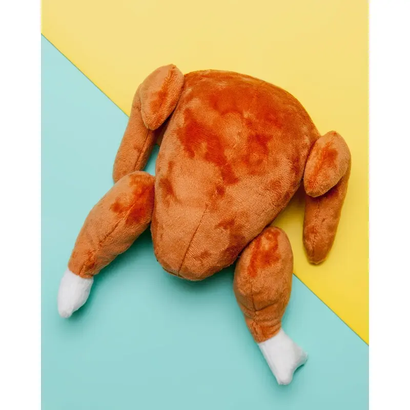 Plush Squeaky Turkey Dog Toy