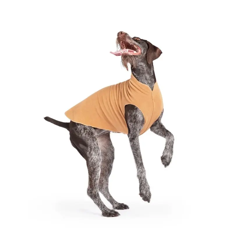 Stretch Fleece Dog Pullover in Chipmunk