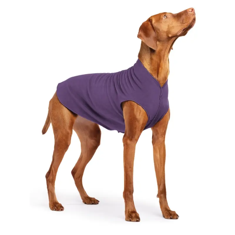 Stretch Fleece Dog Pullover in Huckleberry