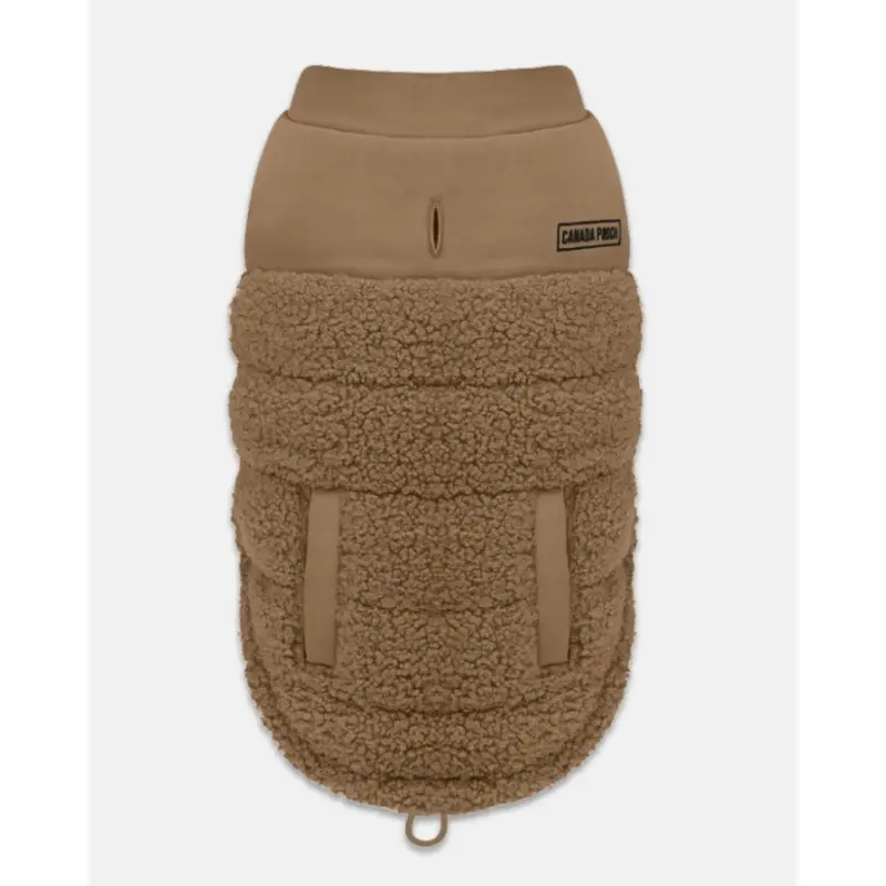 Cool Factor Dog Puffer Jacket in Tan (FINAL SALE)