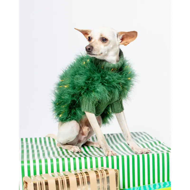 Christian Cowan Holiday Glitz Jumper Dog Sweater (FINAL SALE)