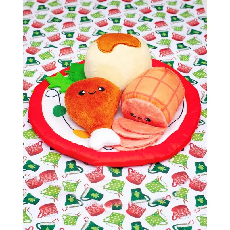 Christmas Dinner Snuffle Dog Toy (FINAL SALE)