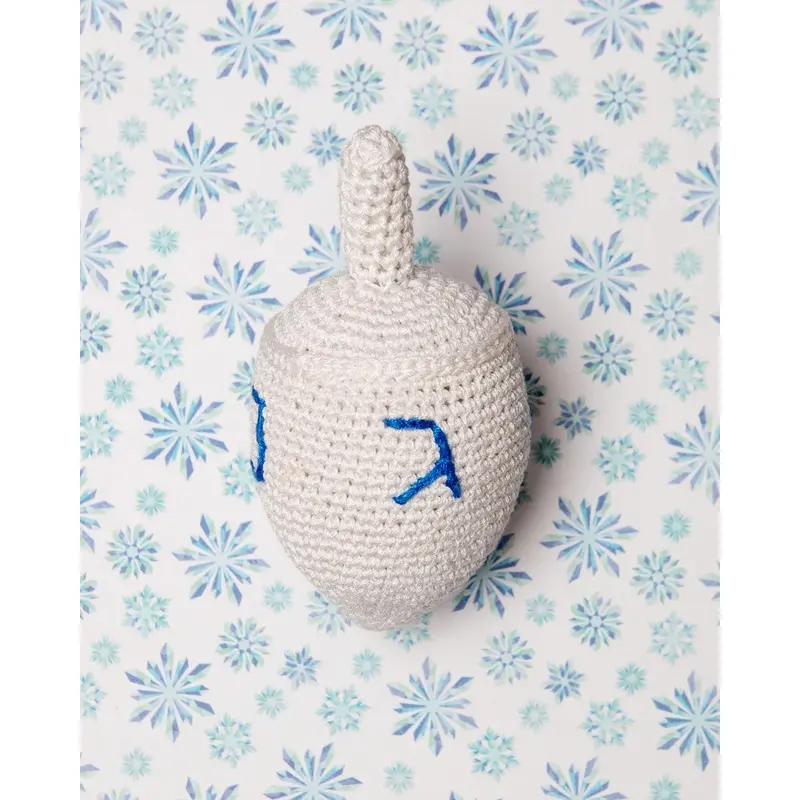 Dreidel Fun Organic Knit Dog Toy