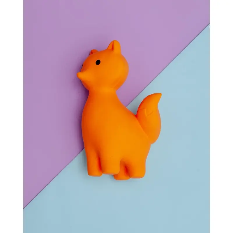 Fox Latex Squeaky Dog Chew Toy