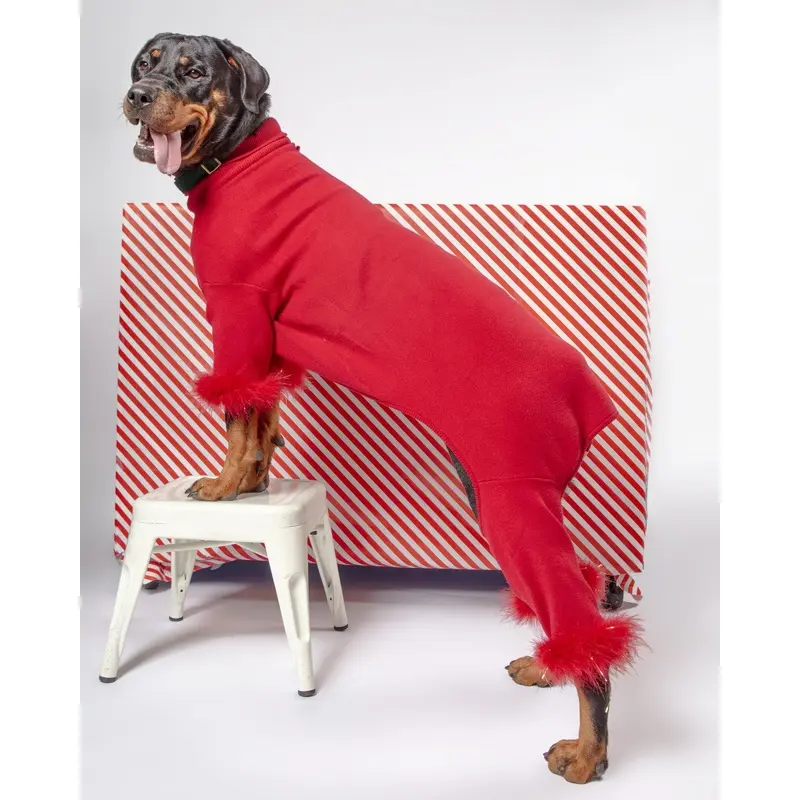 Holiday Glitz Feather Dog Onesie (FINAL SALE)