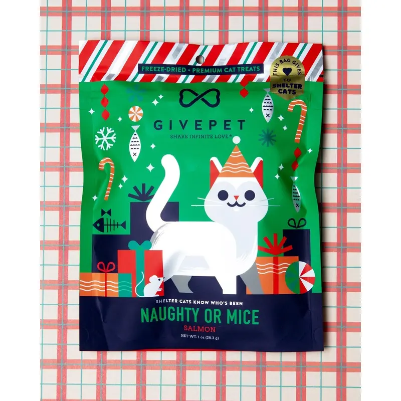 Naughty Or Mice Salmon Freeze-Dried Cat Treats