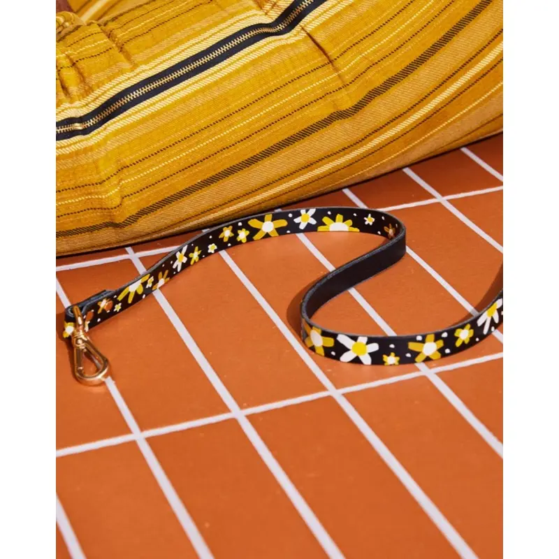 Posie Leather Dog Leash in Sunshine