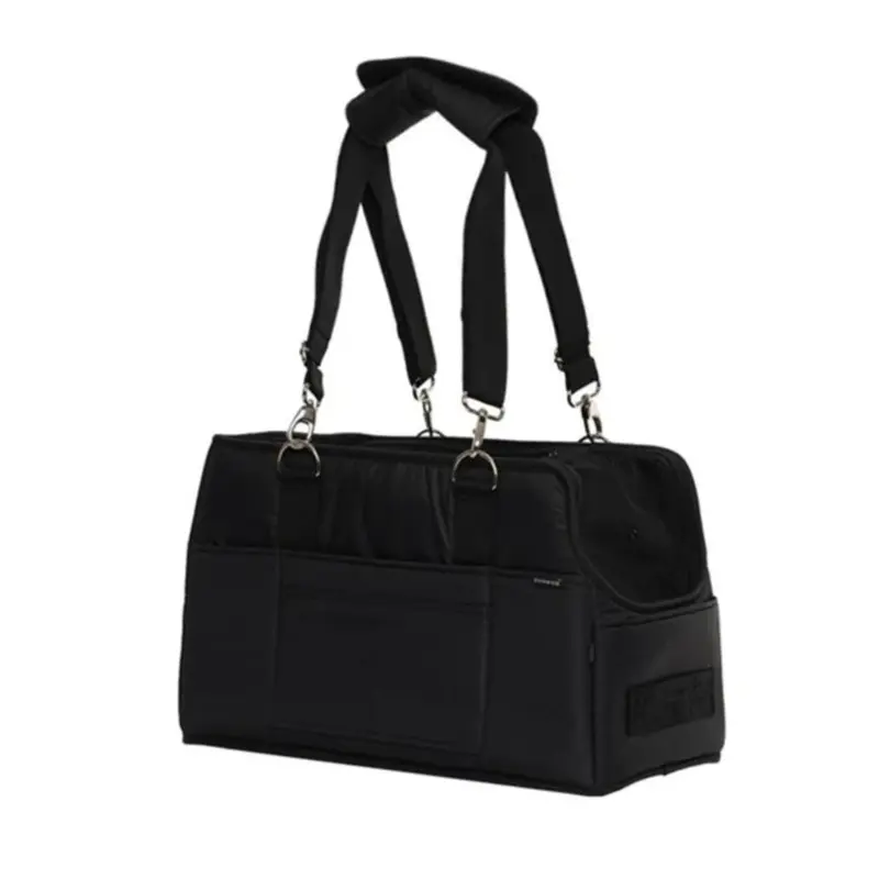 Adjustable Strap Dog Carrier Bag in Black (FINAL SALE)