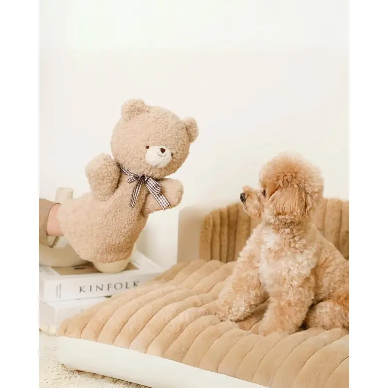 Bear Hand Puppet Dog Toy