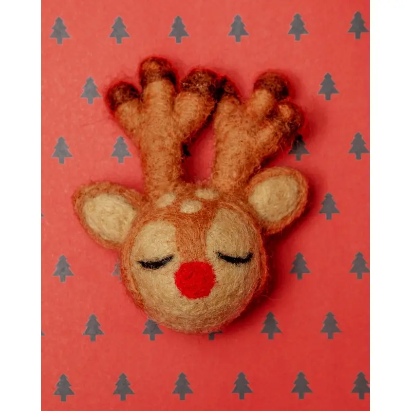 Christmas Reindeer Wool Cat Toy