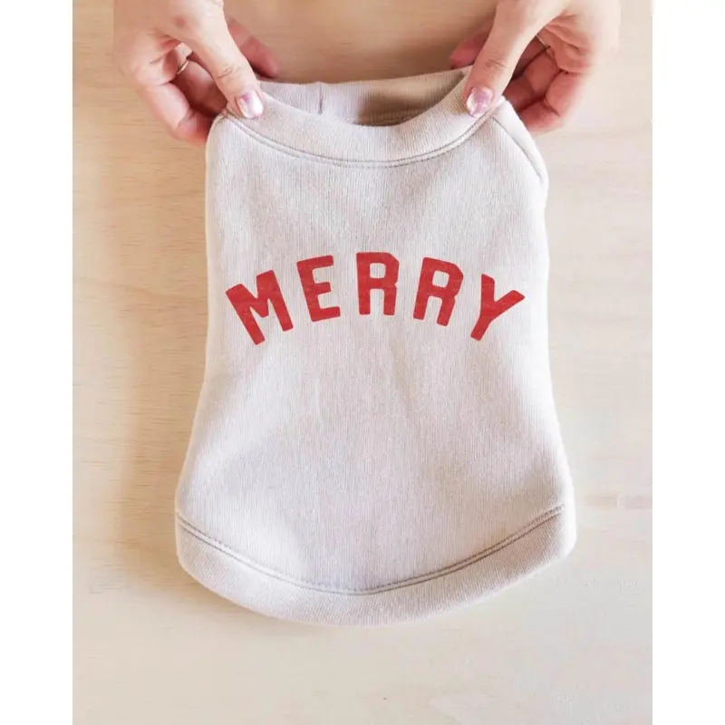 "Merry" Pet Sweatshirt (Made in the USA) (FINAL SALE)