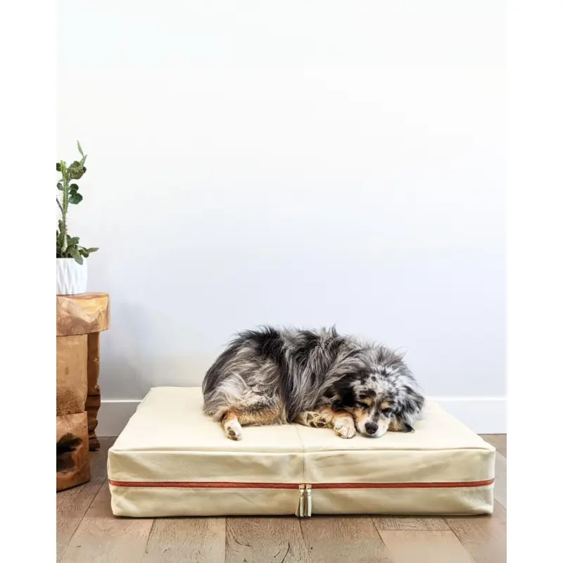 Orthopedic & Cooling Leather Dog Bed (Drop-Ship)