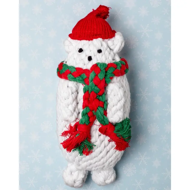 Polar Bear Rope Dog Toy