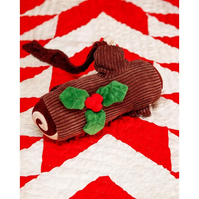 Yule Log Interactive Snuffle Howliday Dog Toy