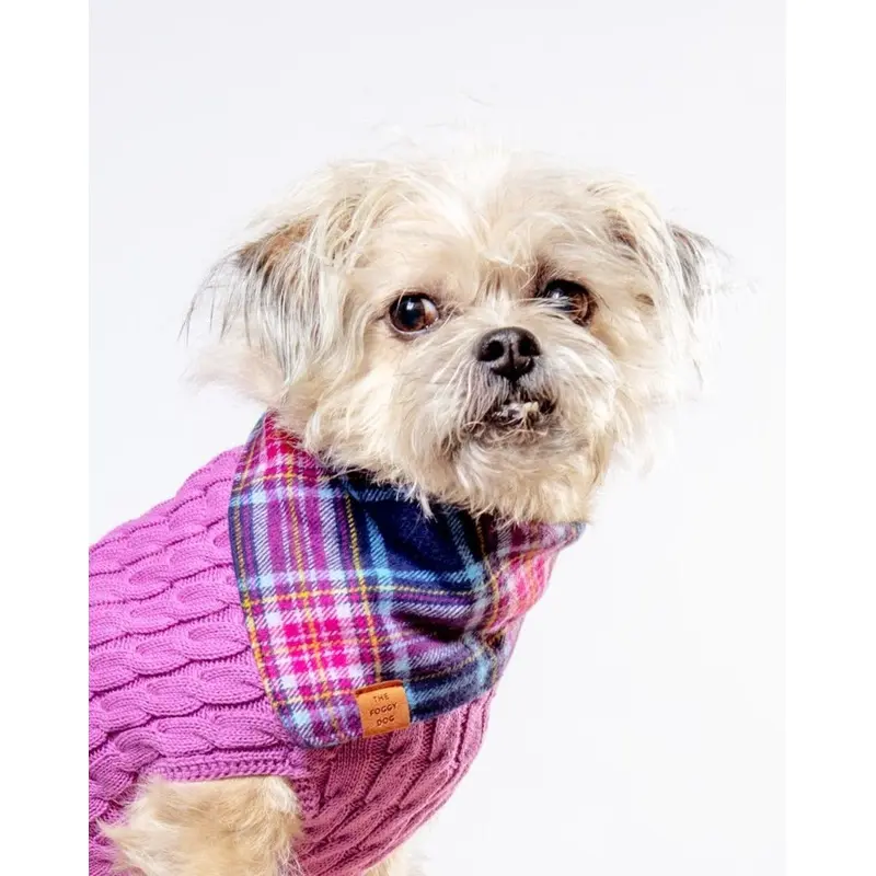 Camilla Flannel Plaid Dog Bandana (Made in the USA)
