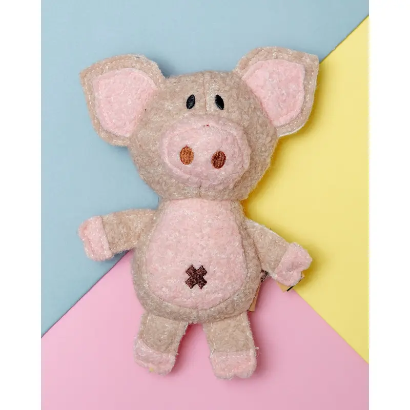 Pig Woolie Squeaky Dog Toy