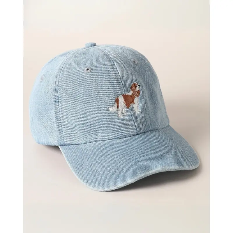 Cavalier Embroidered Denim Hat