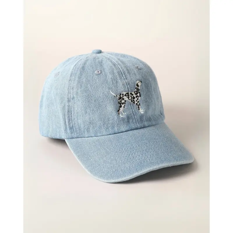Dalmatian Embroidered Denim Hat