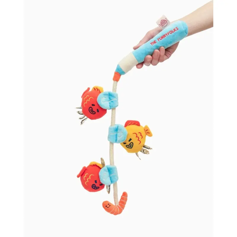 Fishing Nosework & Tug Dog Toy