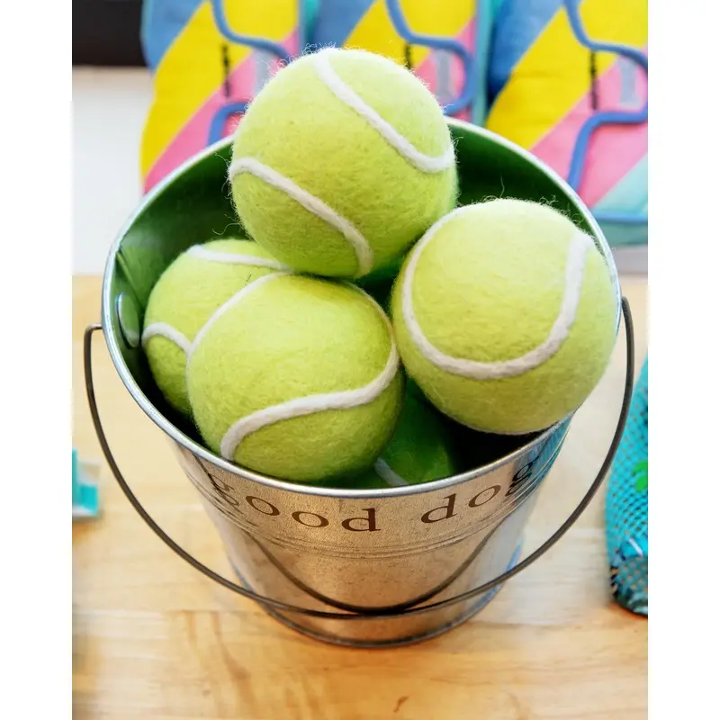 Green Tennis Ball Wool Dog Ball