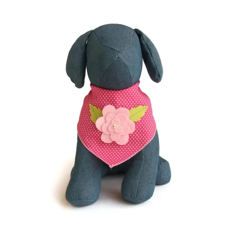 Pink Rose Dog Bandana (FINAL SALE)