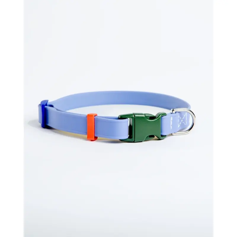 A Walk in the Park Dog Collar in Periwinkle Blue (Made in the USA)