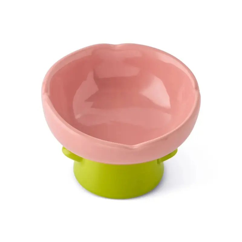 Ceramic Flower Pet Bowl
