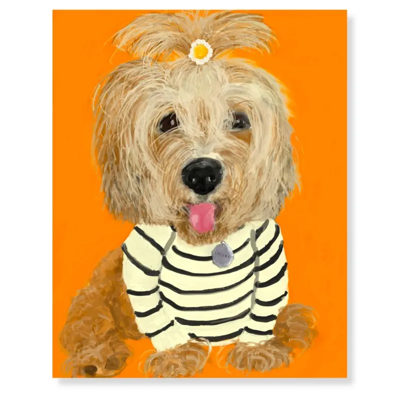 Custom Digital Pet Portrait | Single Subject (Framed or Unframed)