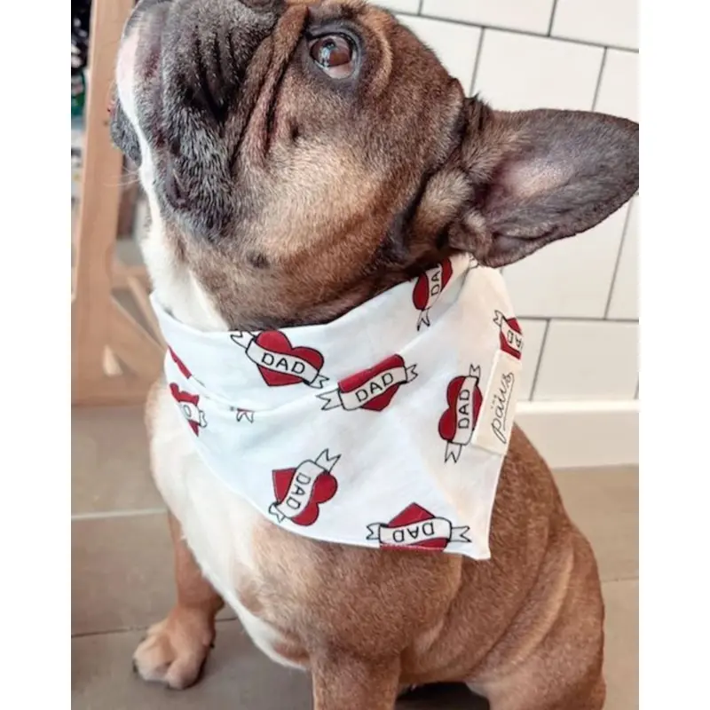 Love DAD Dog Bandana