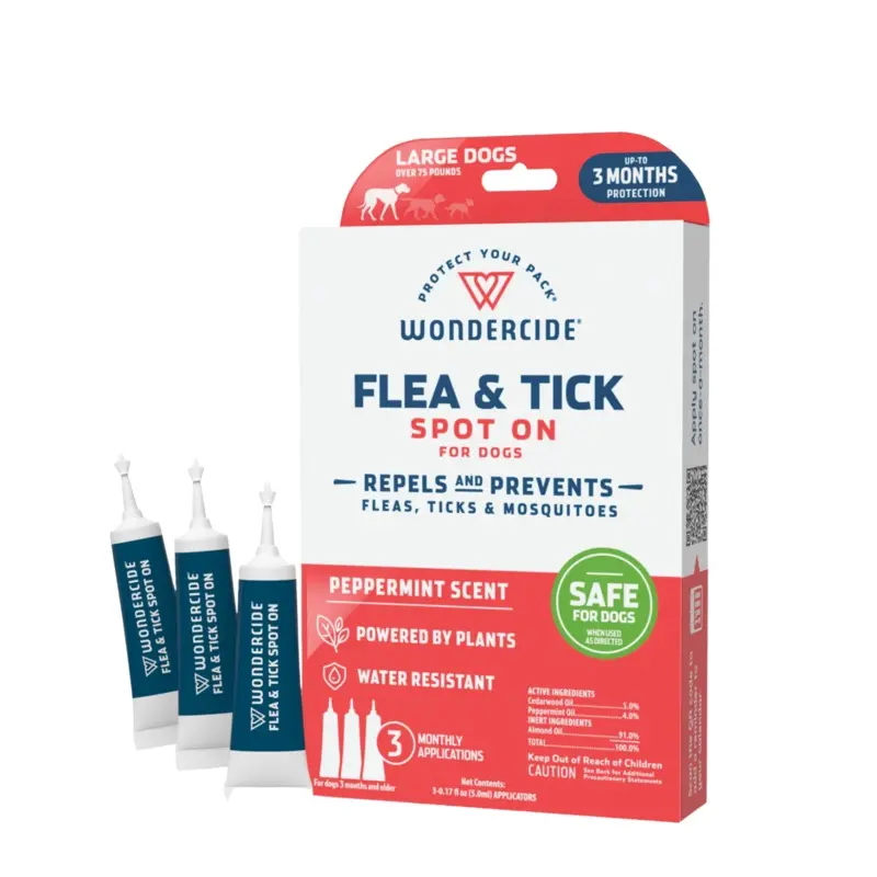 Flea & Tick Spot On for Dogs + Cats with Natural Essential Oils