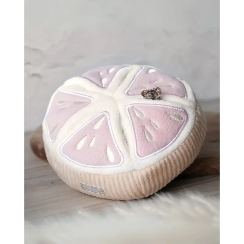 Grapefruit Plush Enrichment Dog Toy
