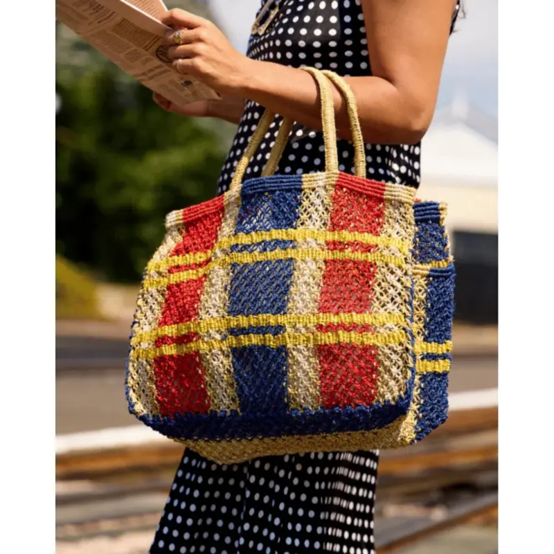 Tartan Picnic Bag in Palace