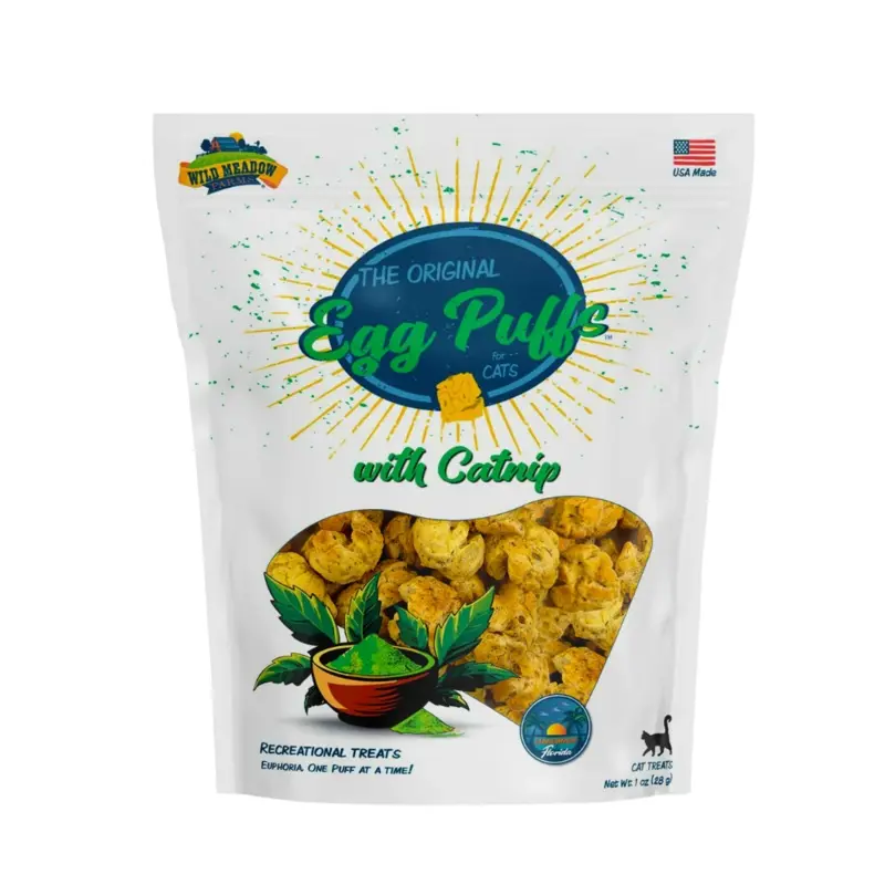 Egg Puffs Cat Treats with Catnip (Made in the USA)