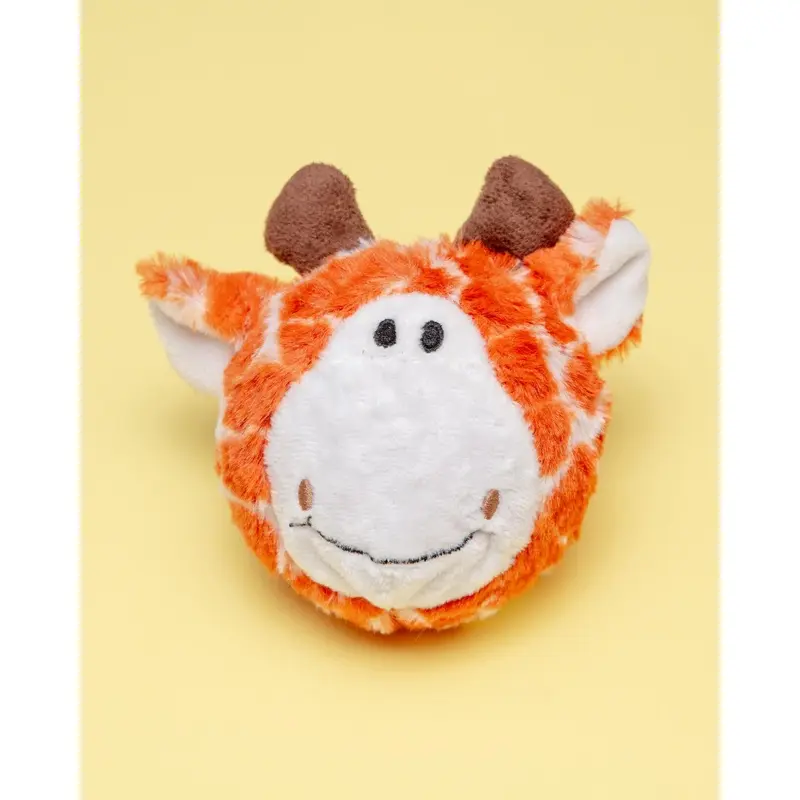 Ez Squeaky Giraffe Ball Dog Toy (4")