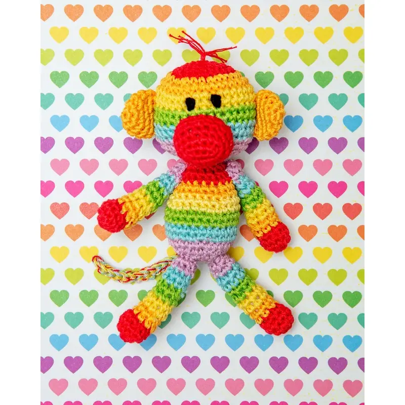 Sweetie the Sock Monkey Organic Knit Dog Toy