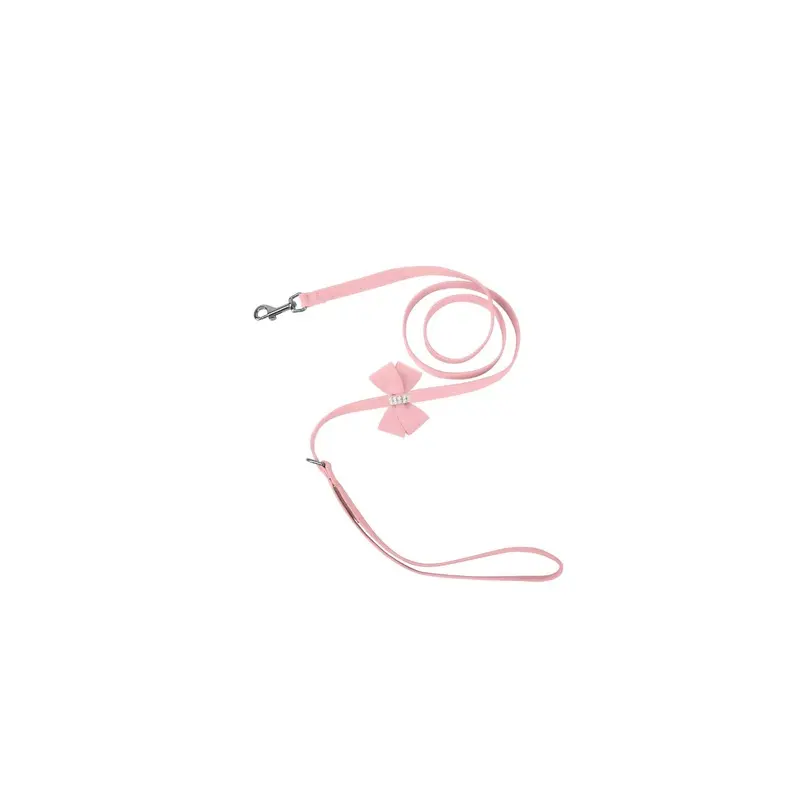 Susan Lanci Puppy Pink Nouveau Bow Leash