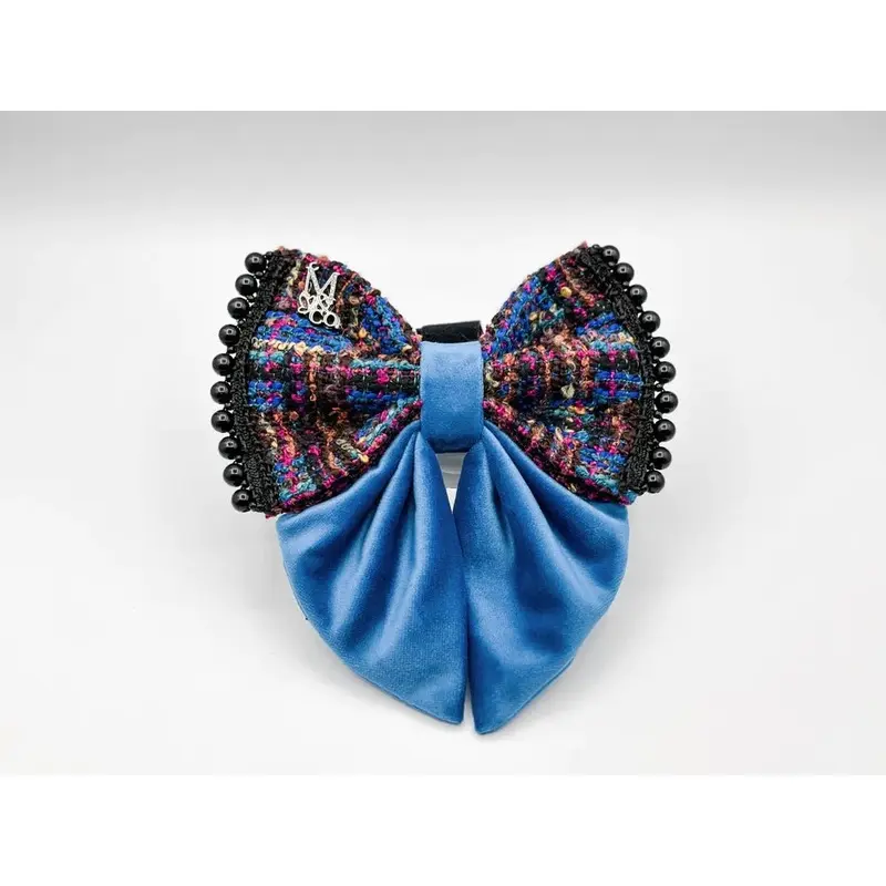 The Brady Sailor Tweed Hair Bow