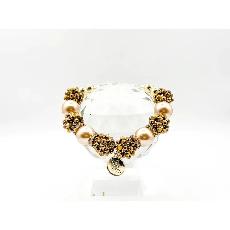 "Golden Splash Pink" Necklace