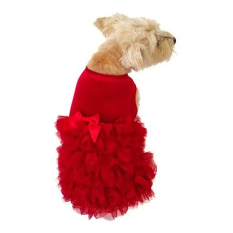 Red Carpet Ruffle Dress