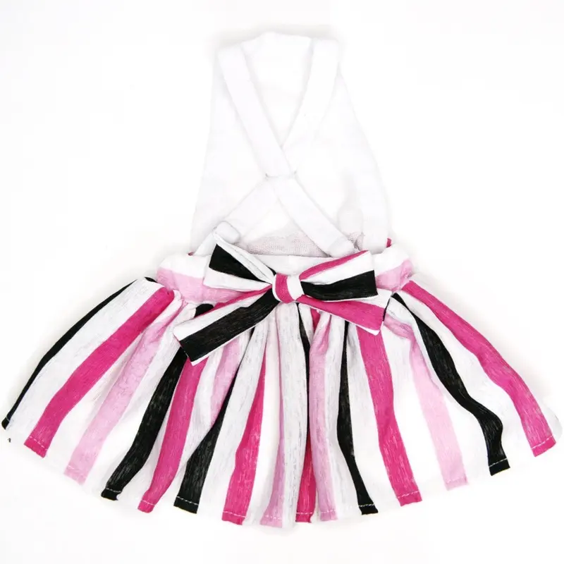 The Camila - Pink and Black Striped Skirt (Sundress)
