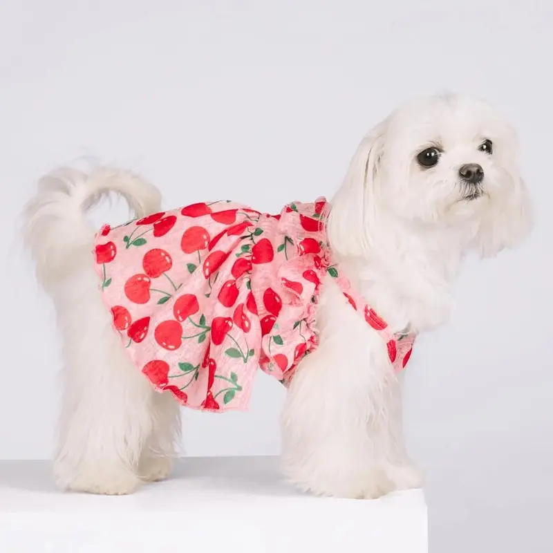 Cute Cherry Dog Dress